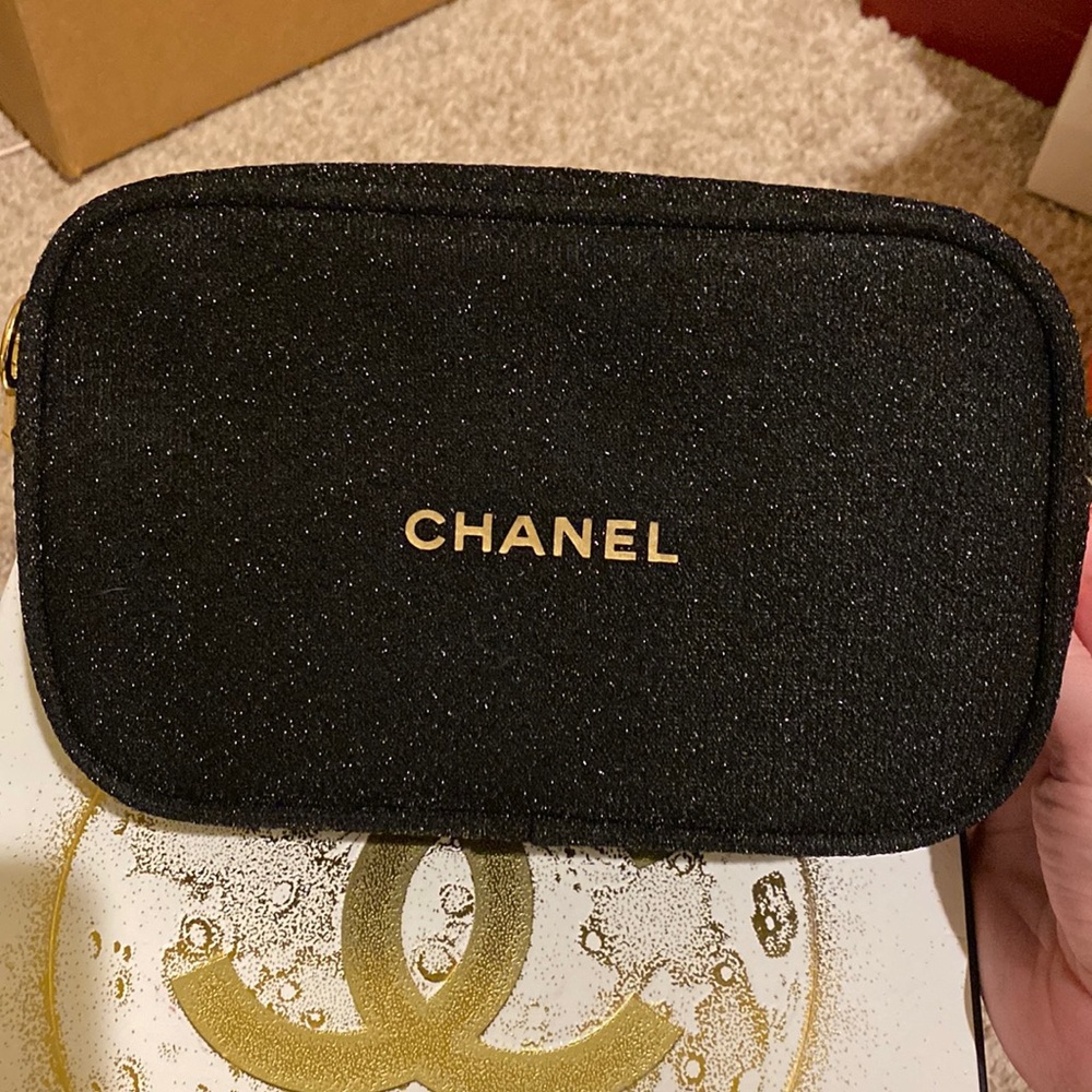 Chanel makeup bag